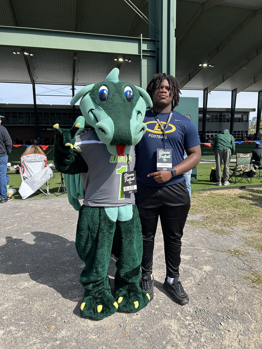 Had a great time at @UAB_FB junior day!! @CoachWAppleton @MPatrick_DL @MPatterson_11 @Bucks_Football1