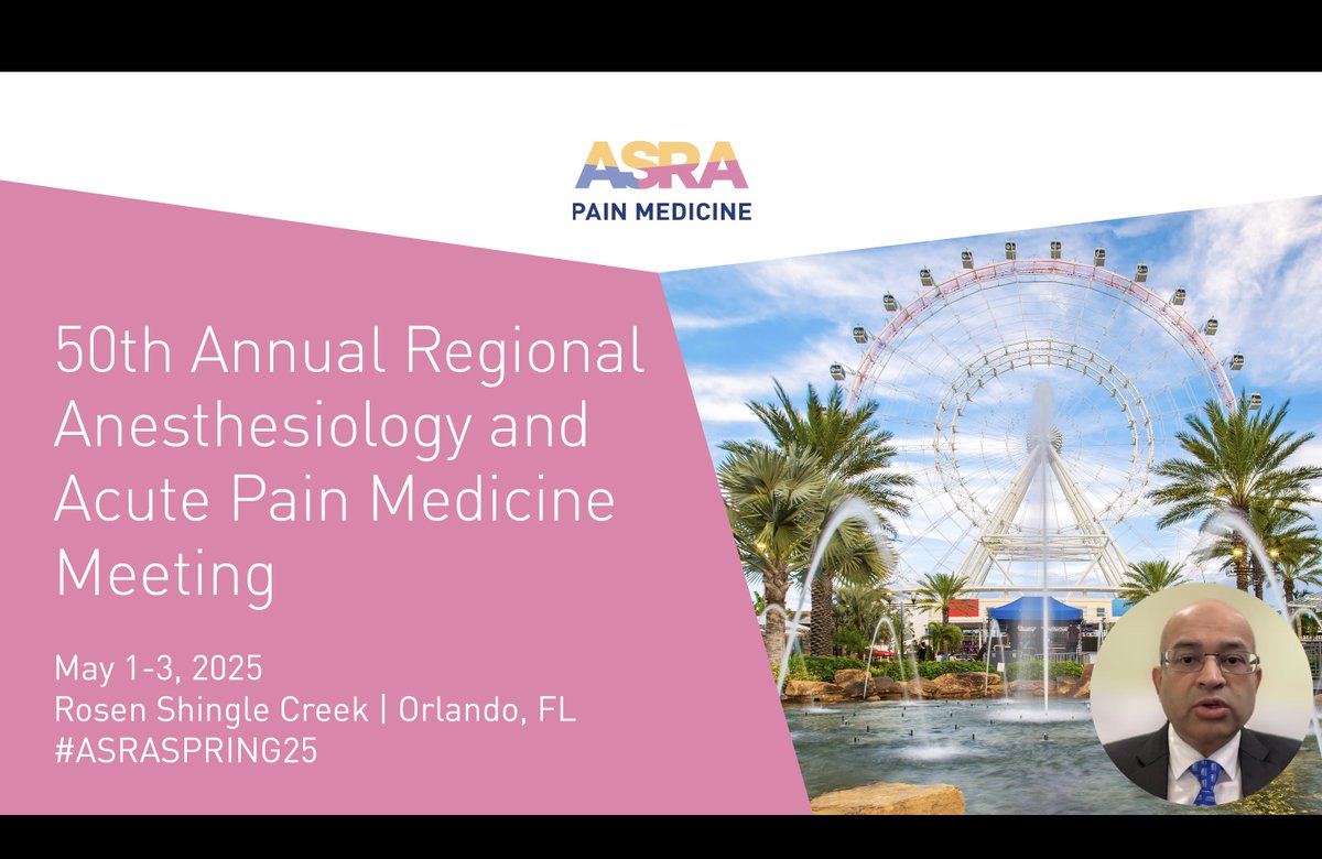 @ashishbartakke 🌟I was thrilled by #eESRA2024 today! ✅I want to extend a warm invitation to all to join us at the #ASRAspring25 meeting next year in Orlando, Florida, May 1st-3rd, marking our 50th anniversary 🎇As program chair, I promise top-notch education, fun, & more 📚 📅 Save the dates!