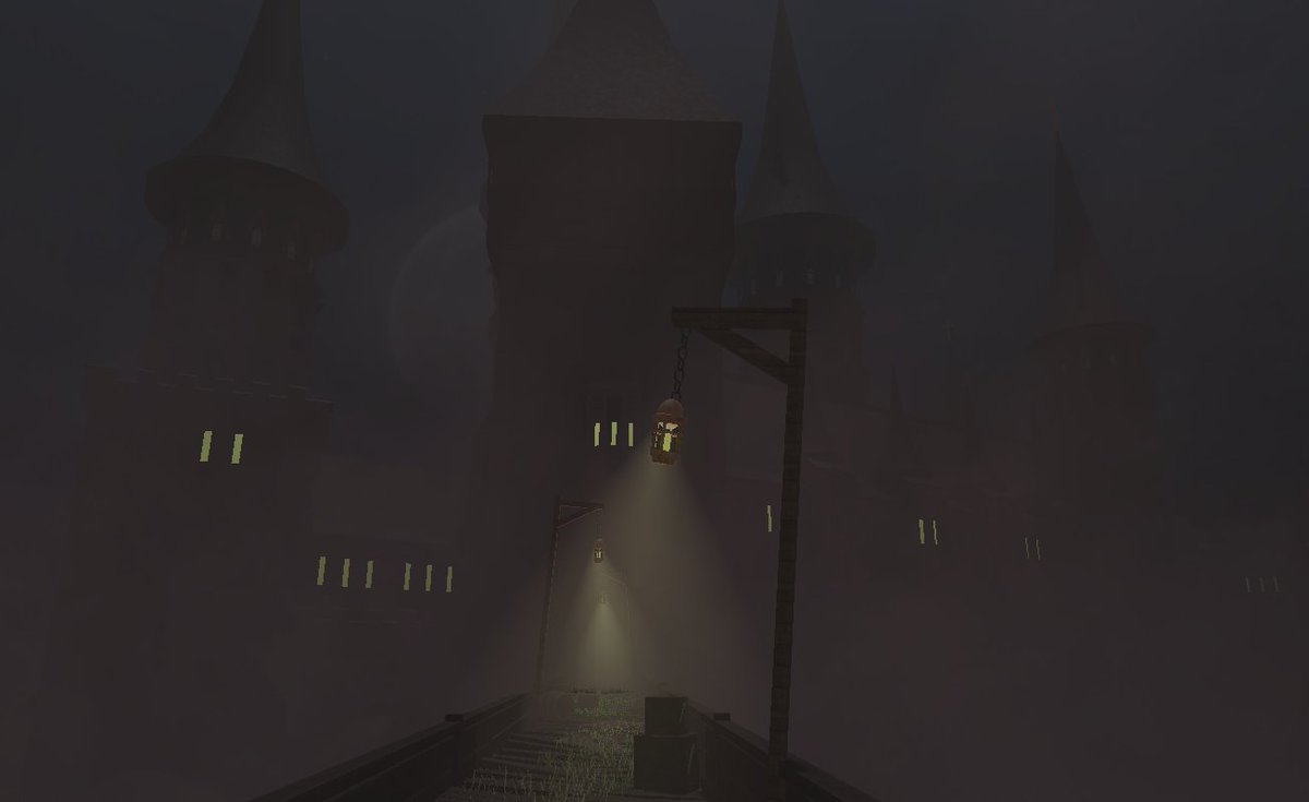 Don't wander around at night...  #TheNun #ROBLOX #RobloxDev #Roblox #robloxart #horrorgame #TheNunsCrypt