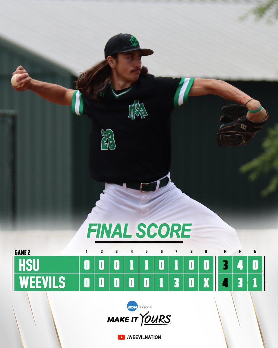 WEEVILS WIN! Series win locked in. 🔒 #WeevilNation