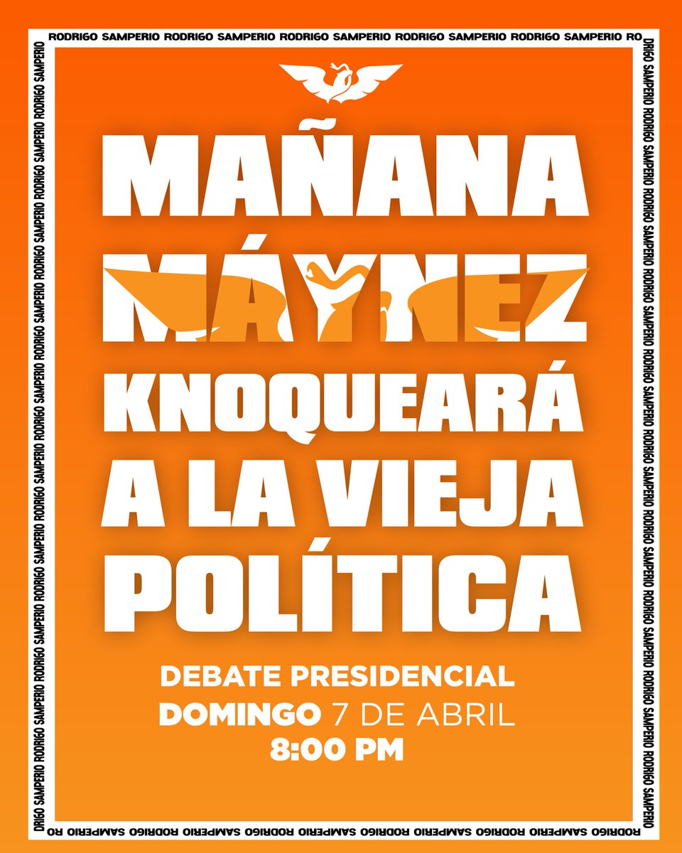 ¡Mañana se viene la pelea estelar! Mi carnal, @AlvarezMaynez, se pondrá los guantes para demostrar porque la vieja política no tiene espacio en el futuro de nuestro México. 🥊