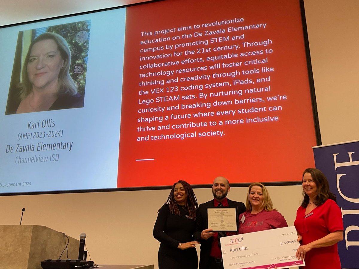 DeZavala Elementary (@cisddezavala) on Twitter photo Congratulations to our  Science Coach Kari Ollis. She was the recipient of the Rice University and Conoco Phillips AMP! Innovation Award.  It's always a great day to be a DZ Dragon! Congratulations to our  Science Coach Kari Ollis. She was the recipient of the Rice University and Conoco Phillips AMP! Innovation Award.  It's always a great day to be a DZ Dragon!