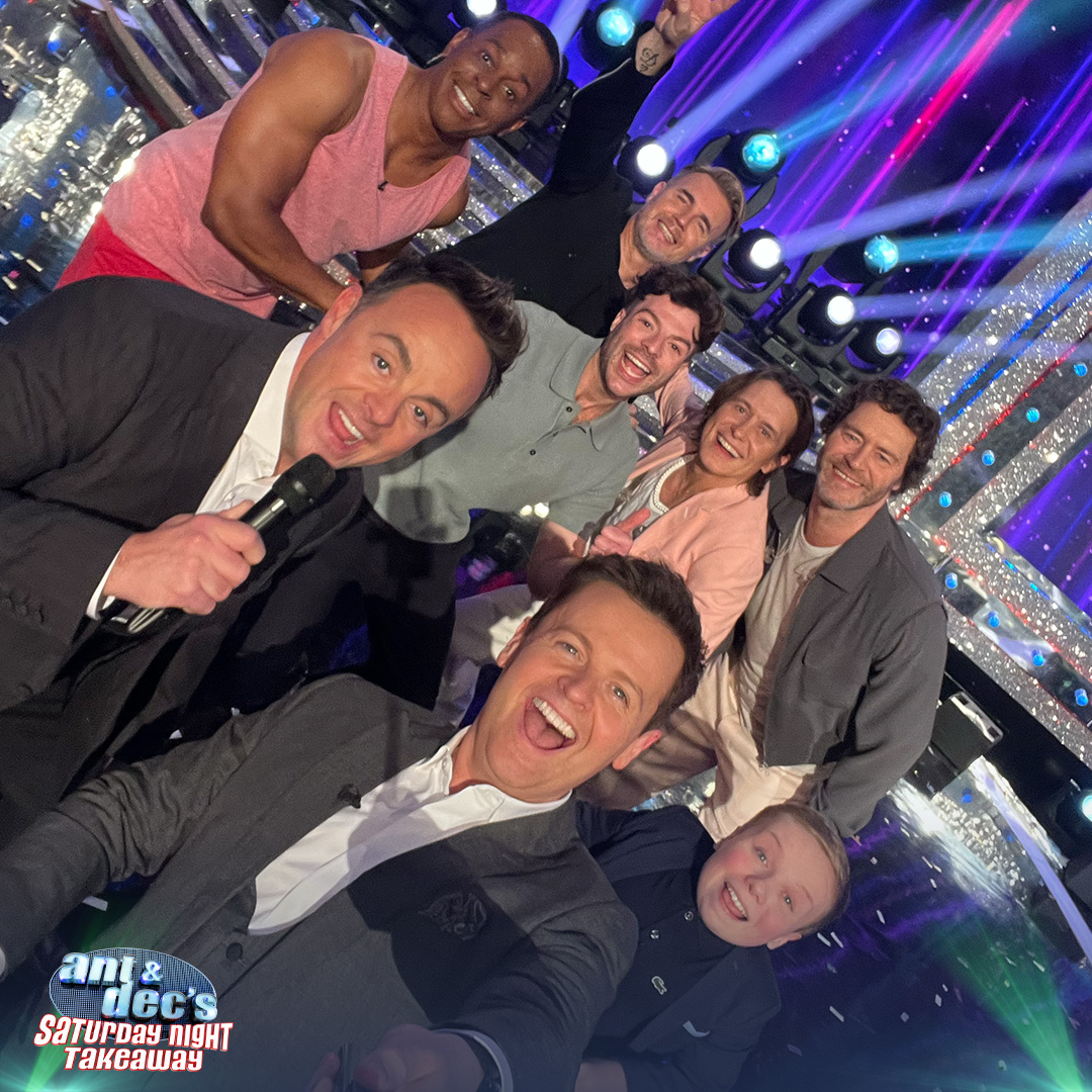 Our penultimate End of Show selfie! 😭😭😭  See you next week for the show of all shows!  #SaturdayNightTakeaway