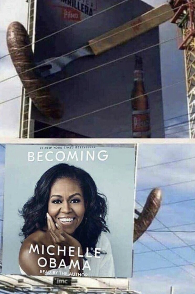 #MAGAWINS2024🍊🇺🇸#NEVERCOMPLY

#Hilarious and #Ironic  #Billboards 🤣
Which is more fake? 🤣