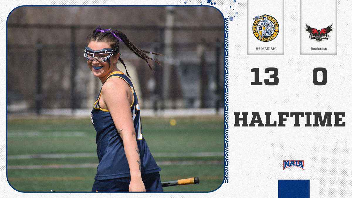 LAX | HALF | Marian 13-0 Rochester

<a href="/MarianULacrosse/">Marian Lacrosse</a> continues to increase their lead going into the second half!!