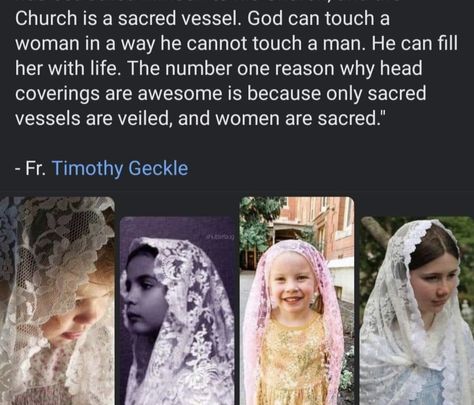 In case you wondered why we veil at mass.