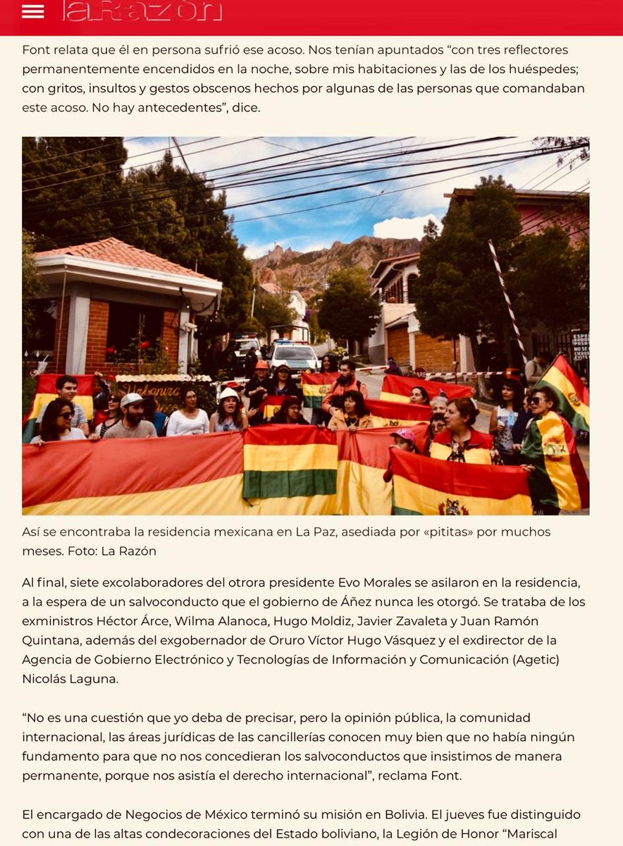 MÉXICO, “PALADÍN” del DERECHO DE. ASILO: el digno ejemplo del ministro Canseco, frente al cobarde ataque en Quito, me permite homenajear también, a las y a los miembros de nuestra embajada en Bolivia, acosados todo 2020, por similares “fuerzas del orden”, sin ninguna legitimidad.