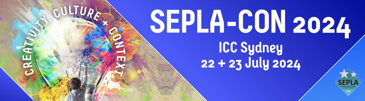Registration open to attend SEPLA-CON 2024 at ICC Sydney from 22-23 July! Exceptional line-up of keynote speakers includes @DocJordy & more. The @NSWSEPLA conference aims to foster a supportive, adaptable, & culturally aware approach to special education. gems.eventsair.com/sepla-con-2024/