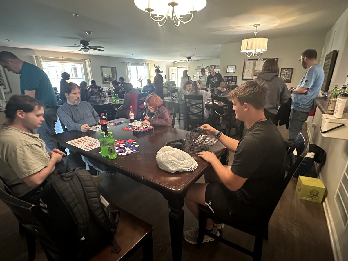 Spent the afternoon playing bingo with residents of @3058thStreet in Huntsville, AL. #OnePercent #GivingBack