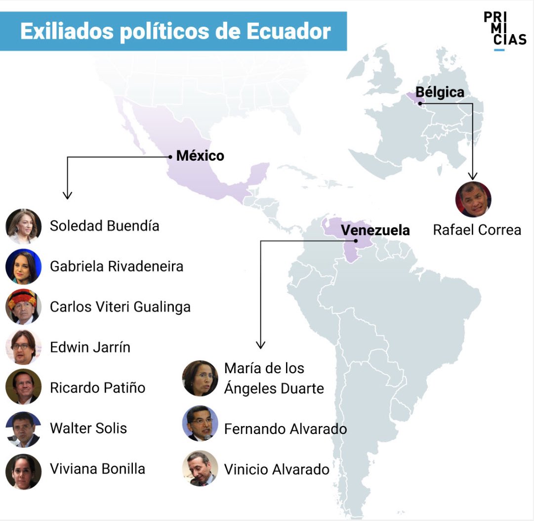 Esta es la información que López Obrador y Maduro no quieren que se revele. Jorge Glas era apenas un hilo de toda una red criminal. En total, México y Venezuela protegen a 10 prófugos de la justicia de Ecuador. La mayoría tiene vínculos con el narcotráfico y el lavado de dinero.