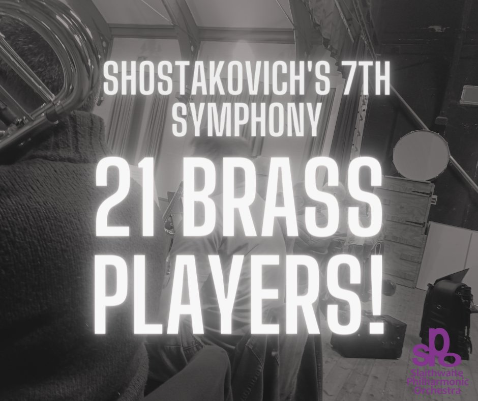 It's going to be a loud one! Be there when we blow the roof off Huddersfield Town Hall on 13th April at 7:30pm Click here to get your tickets: kirklees.gov.uk/beta/town-hall… #Shostakovich #SPO132 #Huddersfield #LiveMusic #Orchestra