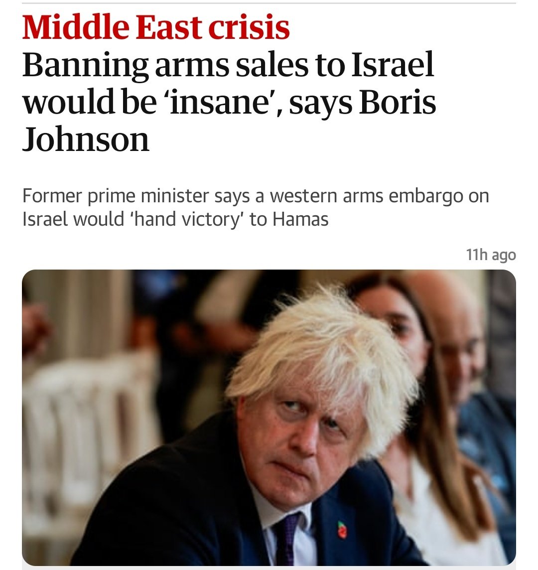 The Jimmy Savile lookalike really is a moral vacuum. #ArmsEmbargo #britishweapons #Gaza #Palestinians #genocide #twonationsolution