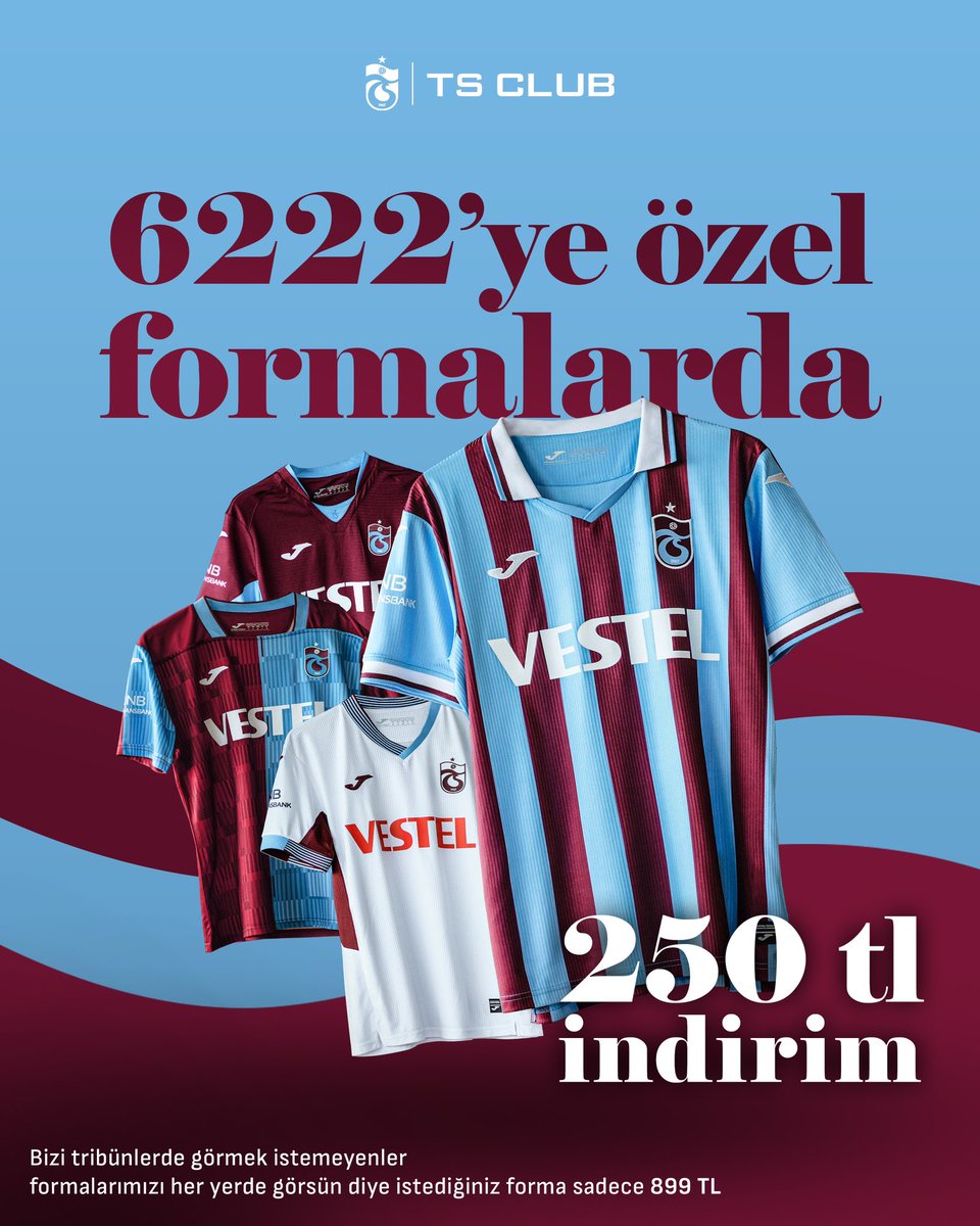 🫵 TS Club’dan mesaj var… 📌 Şanlı formalarımız, tüm TS Club mağazaları ve trabzonspor.com.tr’de sizleri bekliyor. #Trabzonspor #TSClub