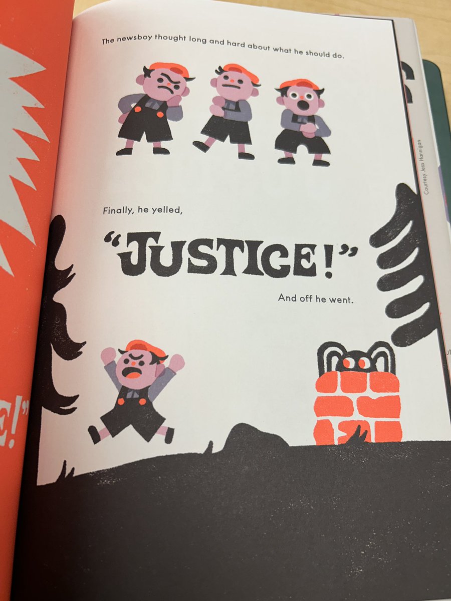 Read @jesshgn’s book Spider in the Well to my kindergarten class and they loved it. Not only did they scream “JUSTICE!” along with the newsboy, they also agreed that blackmail was a reasonable solution to selfishness.