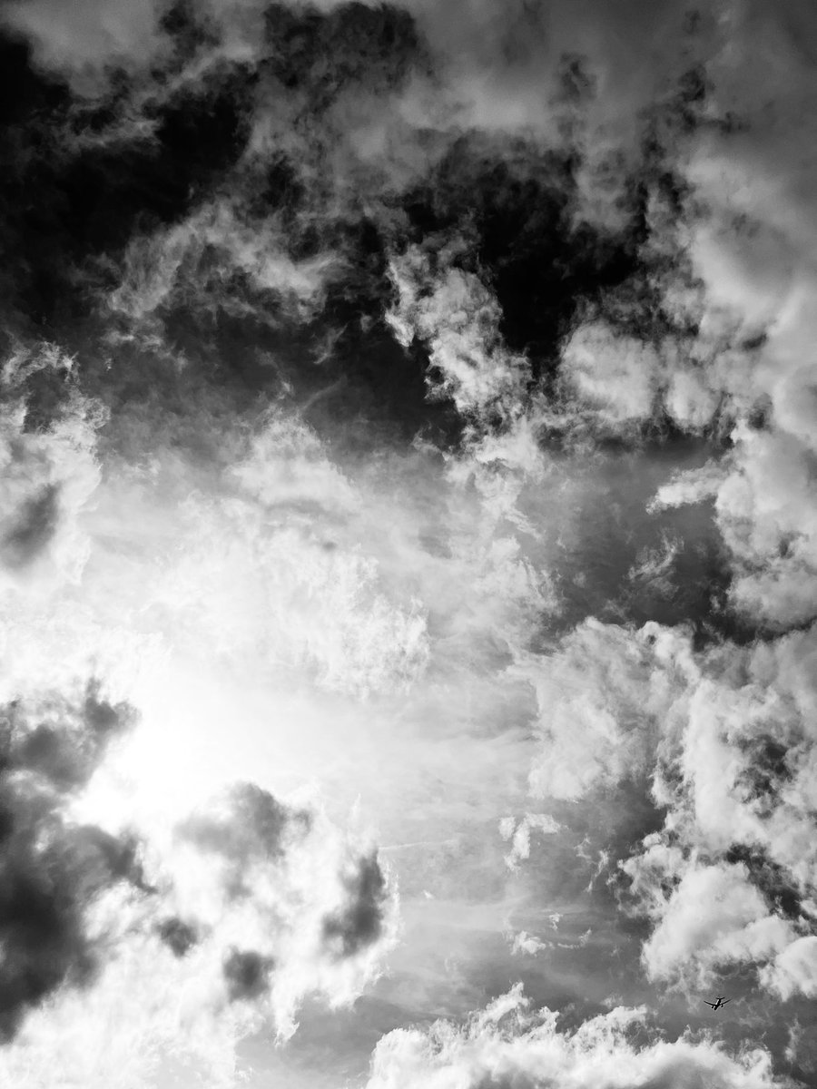 Peeking through the Clouds #blackandwhite #monochrome