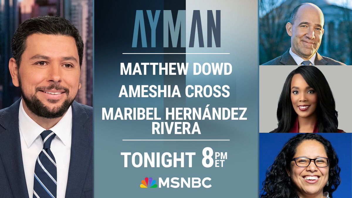 TONIGHT AT 8: If there's one thing Trump is consistent on -- it's his dehumanizing rhetoric about immigrants. It's getting worse... teetering on the brink of dangerous. Our panel @matthewjdowd, @AmeshiaCross and Maribel Hernández Rivera of the @ACLU joins @AymanM to react.