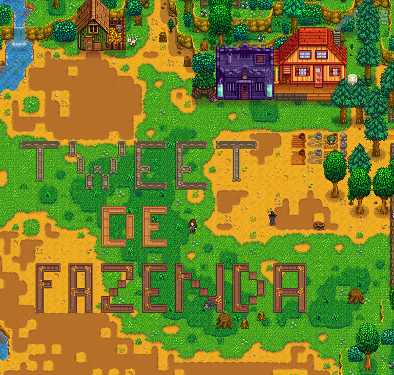 fiz um tweet de stardew valley