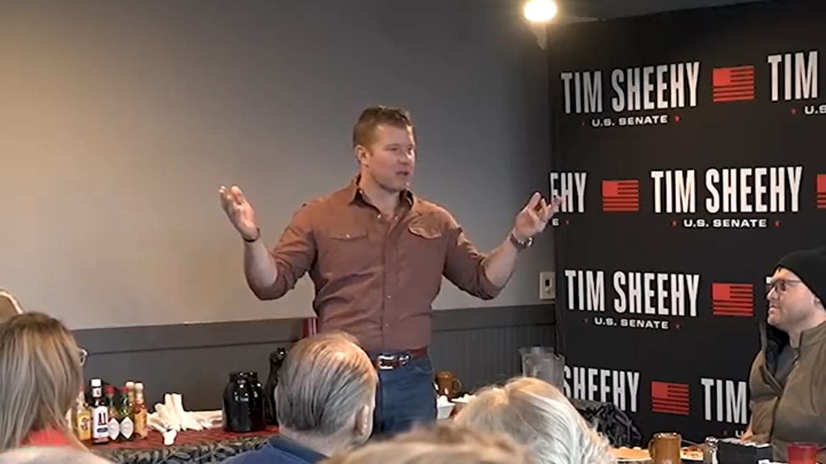 Montana Senate hopeful and ex-Navy SEAL Tim Sheehy caught on camera claiming he still has bullet in his arm from Afghanistan tour - but told ranger in 2015 he'd accidentally shot himself trib.al/CPB87yx