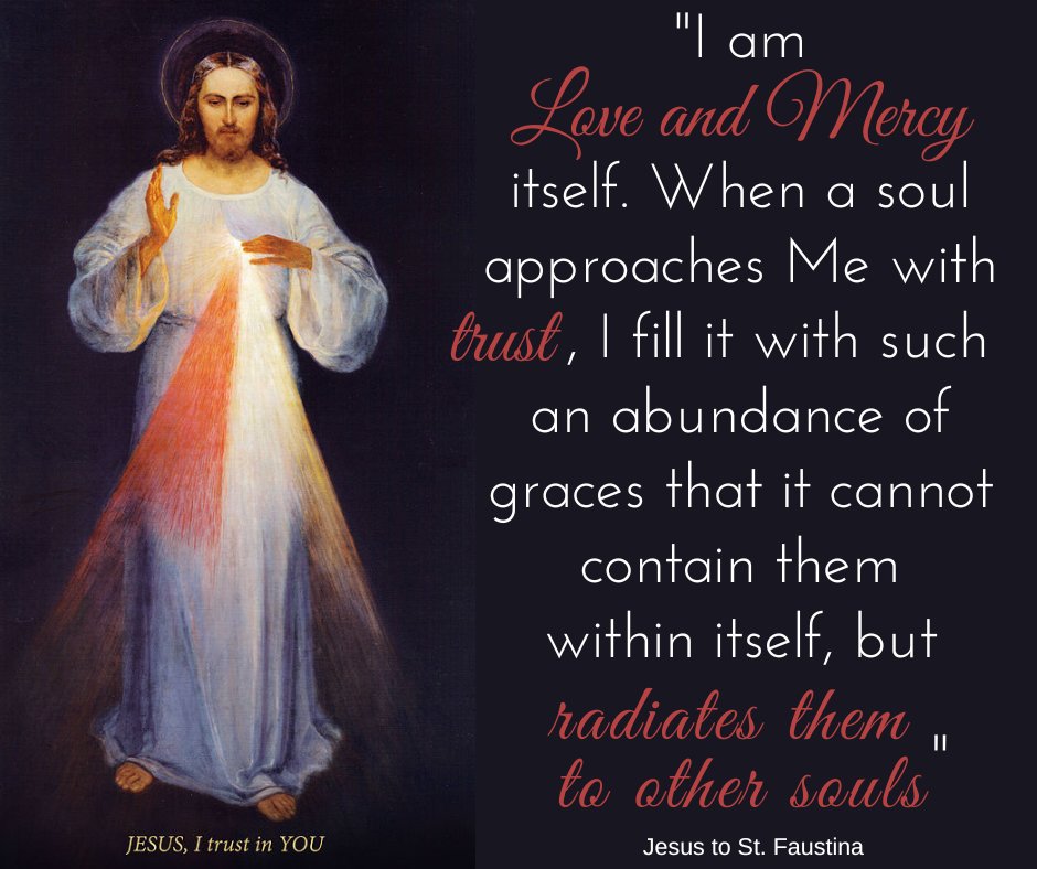 4/7 ~ Divine Mercy Sunday occurs on the Sunday after Easter. This day points us to the merciful love of God behind the entire Paschal Mystery—the death, burial, and resurrection of Christ—made present for us in the Eucharist. ❤ #DivineMercySunday #PaschalMystery #Resurrection
