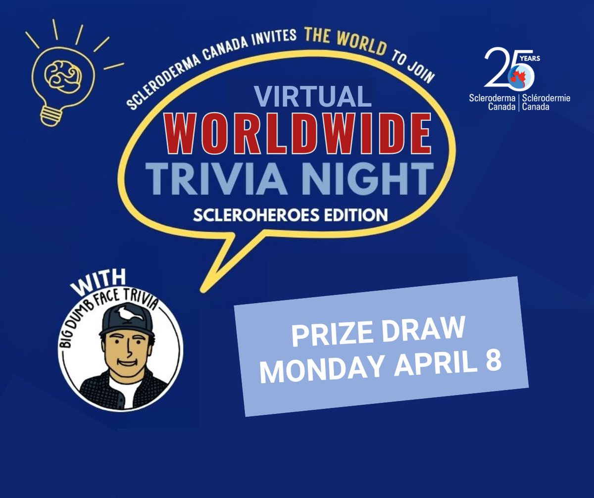 Unfortunately we have had to end our trivia event early. We want to apologize for the inconvenience and situation. We will be doing prize draws Monday, April 8th and winners will be emailed directly.
