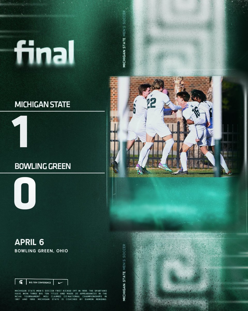 More Spring cleaning! Another clean sheet for the Spartans! #GoGreen | #CollegeSpringLeague