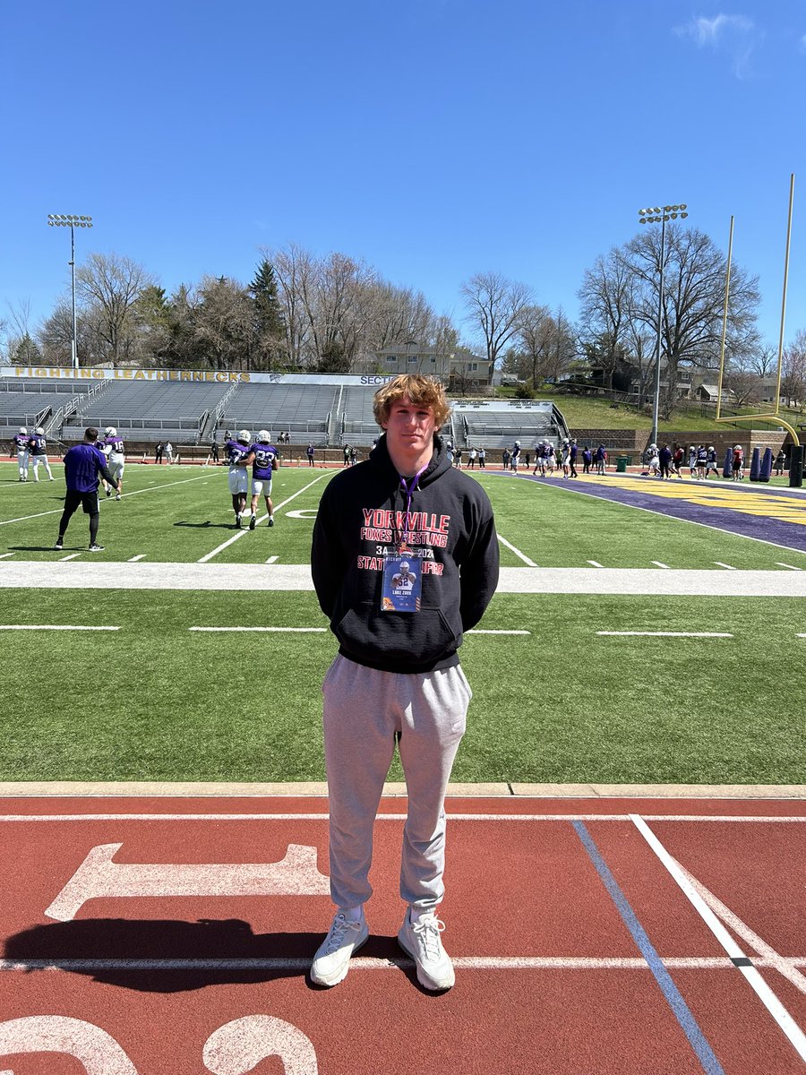 Had a great time @WIUfootball today! Thank you @CoachBWilson for the invite @McKeownDB @CoachJCaraway @CoachDanMcGuire @EDGYTIM