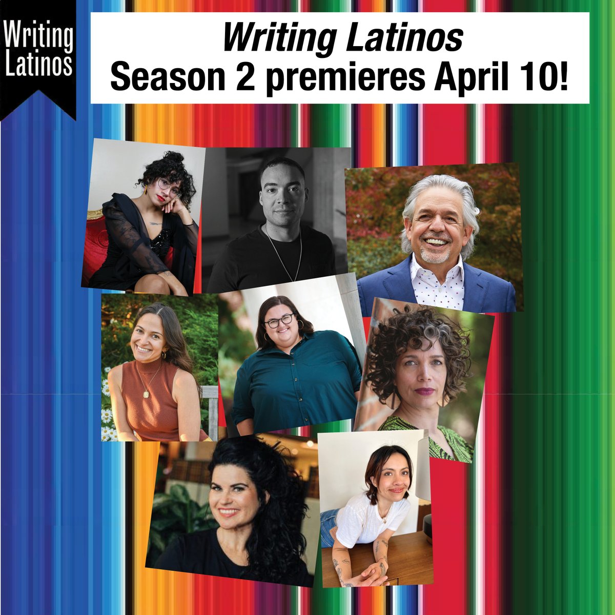 Look at these beautiful Latina/o/x/e writers! And if you think they look good, just wait until you listen to them talking about they're new books on Writing Latinos, from @PublicBooks ! So smart, thoughtful, warm, and funny! Here's the lineup of books ...