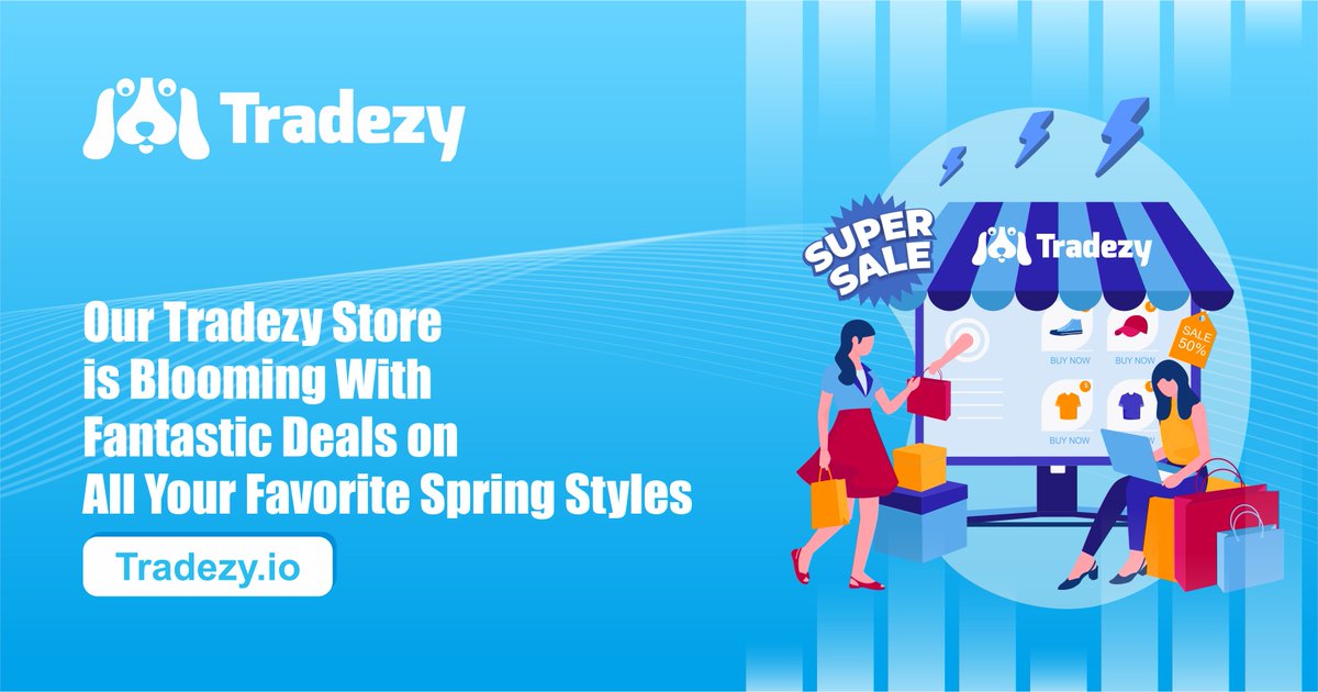 tradezy's tweet photo. Are you prepared to up your online buying game? Tradezy is the only place to look! 

We have everything from the newest electronics to the hottest fashion discoveries.

Take advantage of easy transactions and recommendations that are customized just for you. https://t.co/cjPz36V9YR