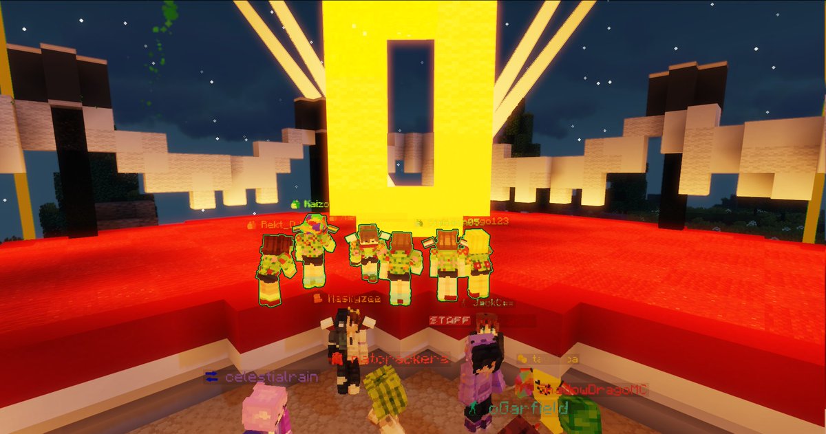 Your Block Wars Origins: Chaos winners are Team Pals! Congrats to @MCmorganplayz @Kaizodude @Dogsgo1 @Rekt_DJ @MarcusDoesMC @Standen05 What a finale we will be back before you know it!