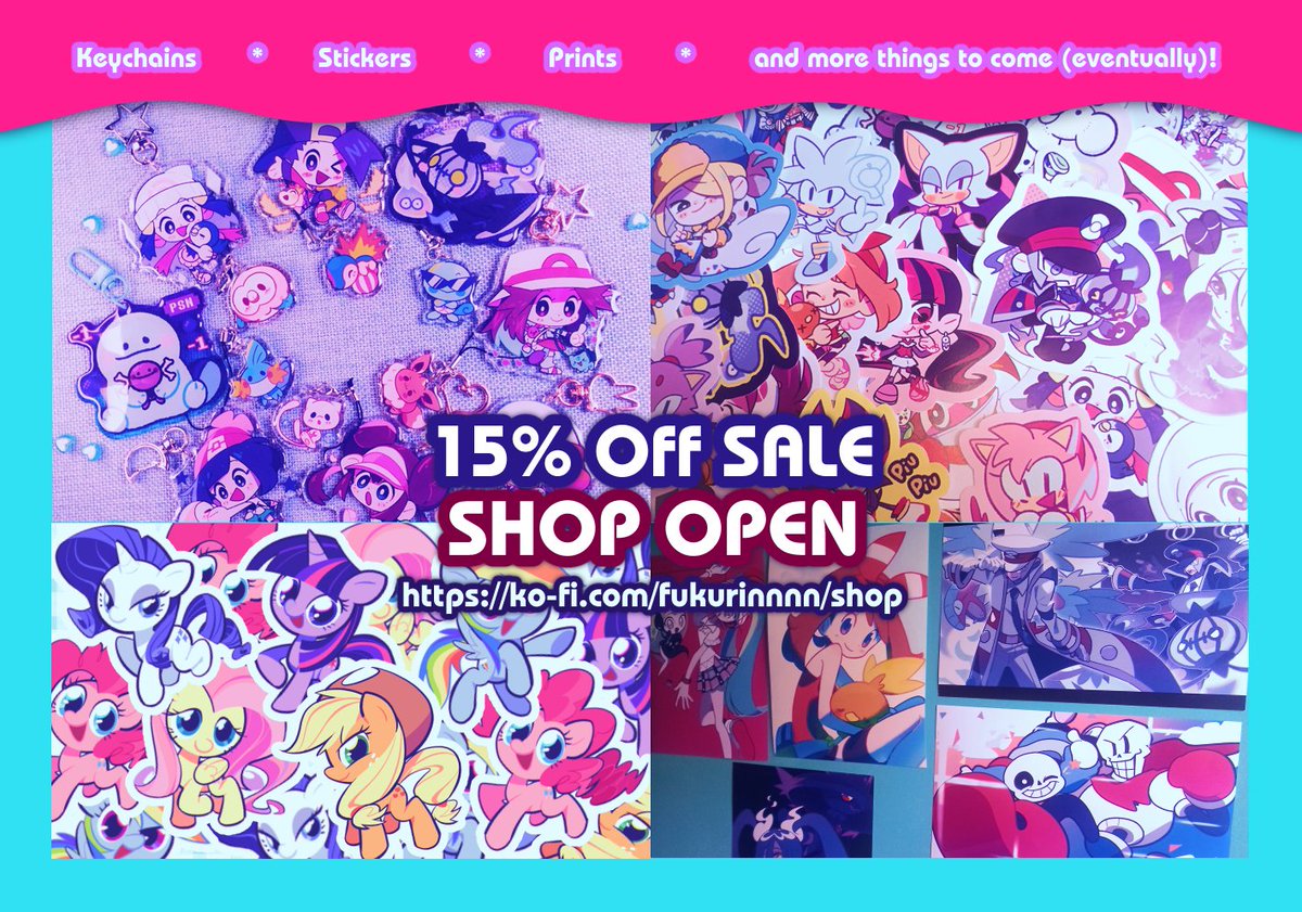 Shop is back with a clearance sale! Old things, new things, pre order things, use the code FUKUSALE24 to get eveything at a discount 🩷, link in bio and thread 🫵