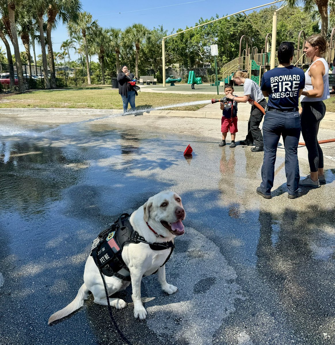 Today we went to an event to support Autism. Beautiful day with beautiful people. #firstresponderspack #giveback #MakeADifference #autismsupport #southflorida #broward #local4321