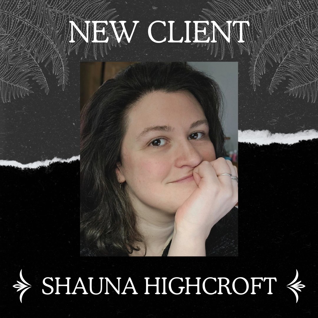 Been sitting on this a hot minute. I'm thrilled to announce mine and Marisa's first client together is @schighcroft ! We were captivated by her visceral descriptions and loved her ND representation in horror!