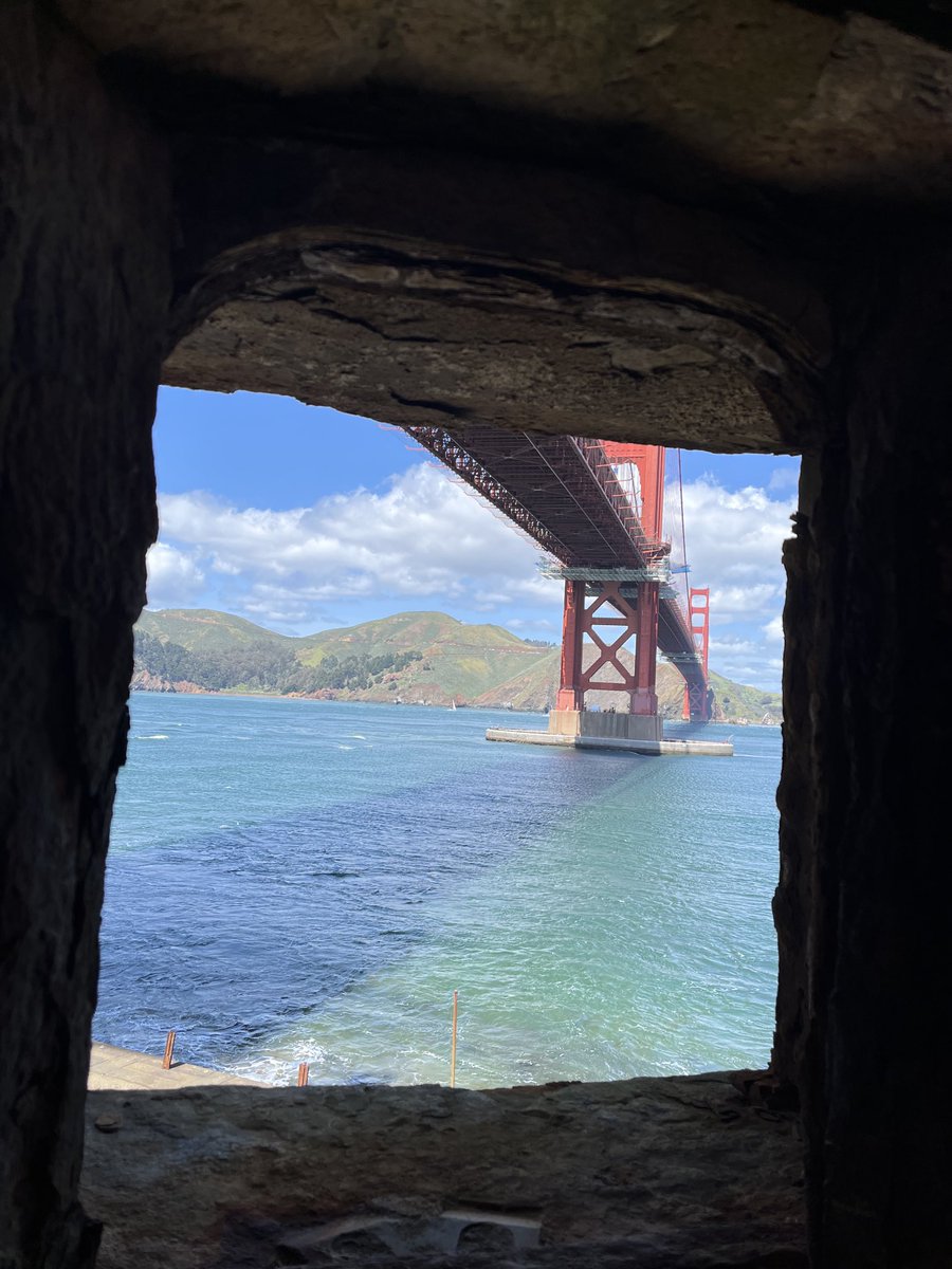 View from inside 
#fortpoint #goldengatebridge #marinheadlands #sanfrancisco