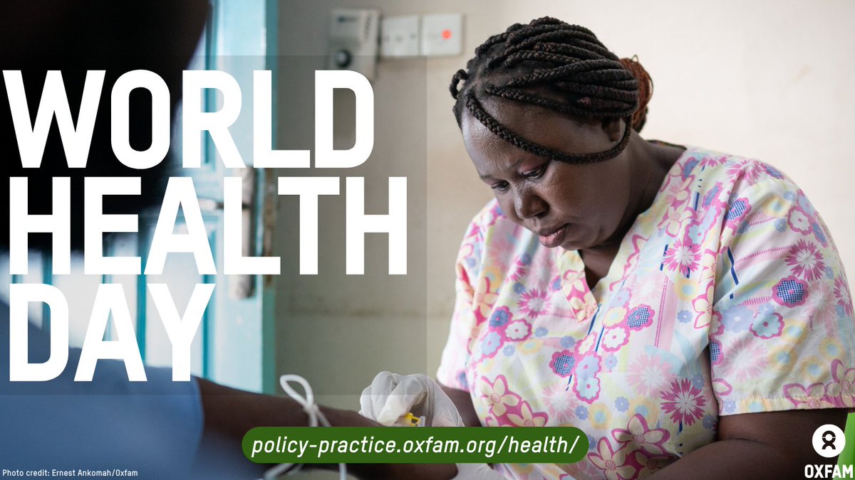 🌍🩺Happy #WorldHealthDay! This year's theme champions everyone's right to quality health care and services. Find out how countries, NGOs, and other sectors can do their part by reading our papers, reports, and more on all things health: policy-practice.oxfam.org/health/