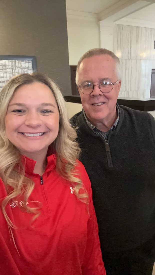 Lunch with @tatumv_ttu — I’m so proud of this young woman and it does my heart good to know that she’s going to be one of those coaches that will impact generations.