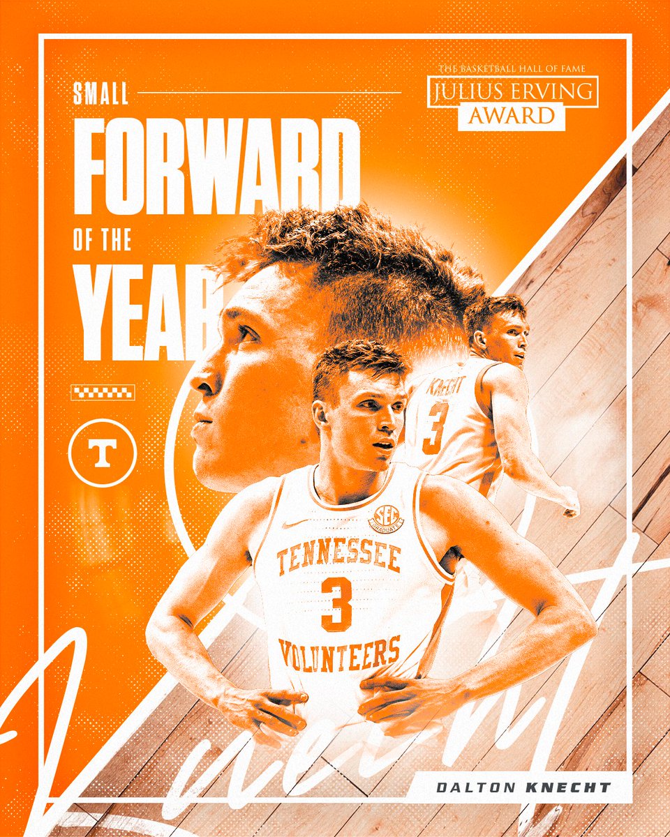 SMALL FORWARD OF THE YEAR. Dalton Knecht is the winner of the Julius Erving Award, given by @Hoophall to the nation's premier small forward details » 1tn.co/3U5NyAZ