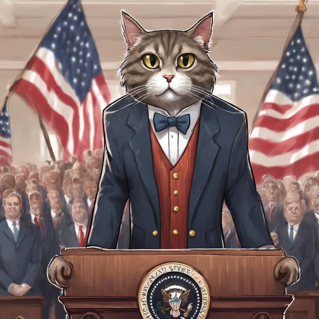 ChimpDaddy_'s tweet photo. CAT FOR PRESIDENT
$CWIFP
@catwifpodium
Ca: Hoik5MwfyRUu8s8A2Wi32iLeda2qcDsRRjNUSj58Tesv
#catforpresident https://t.co/OhLShxnNeR