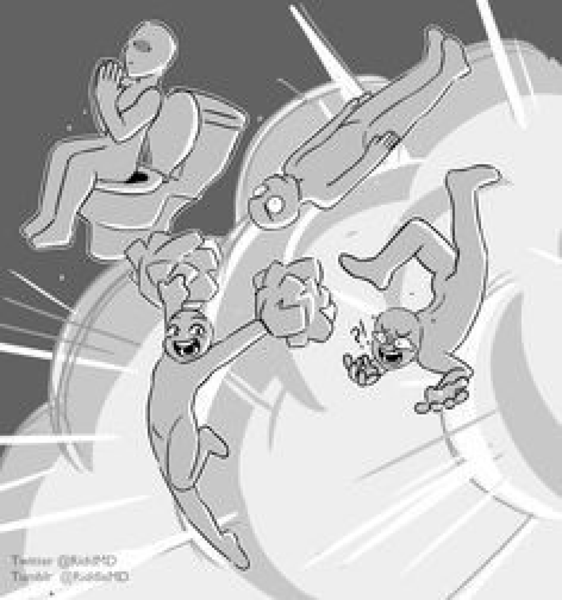 Saberaa_art's tweet image. Créditos ao artista do Draw My Squad!