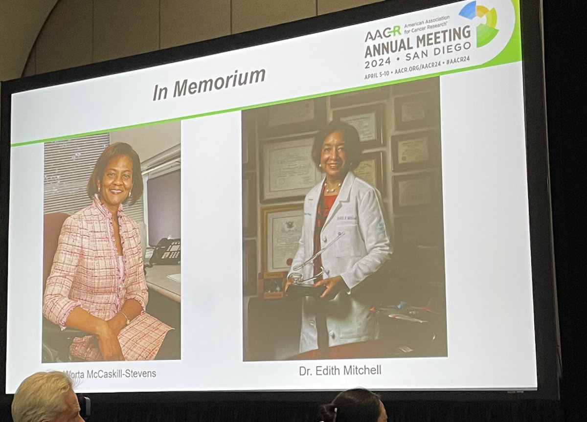 Remembrance… 💕💕💕 #AACR24 TY Dr Newman for honoring these wonderful doctors… great losses .. @AACR