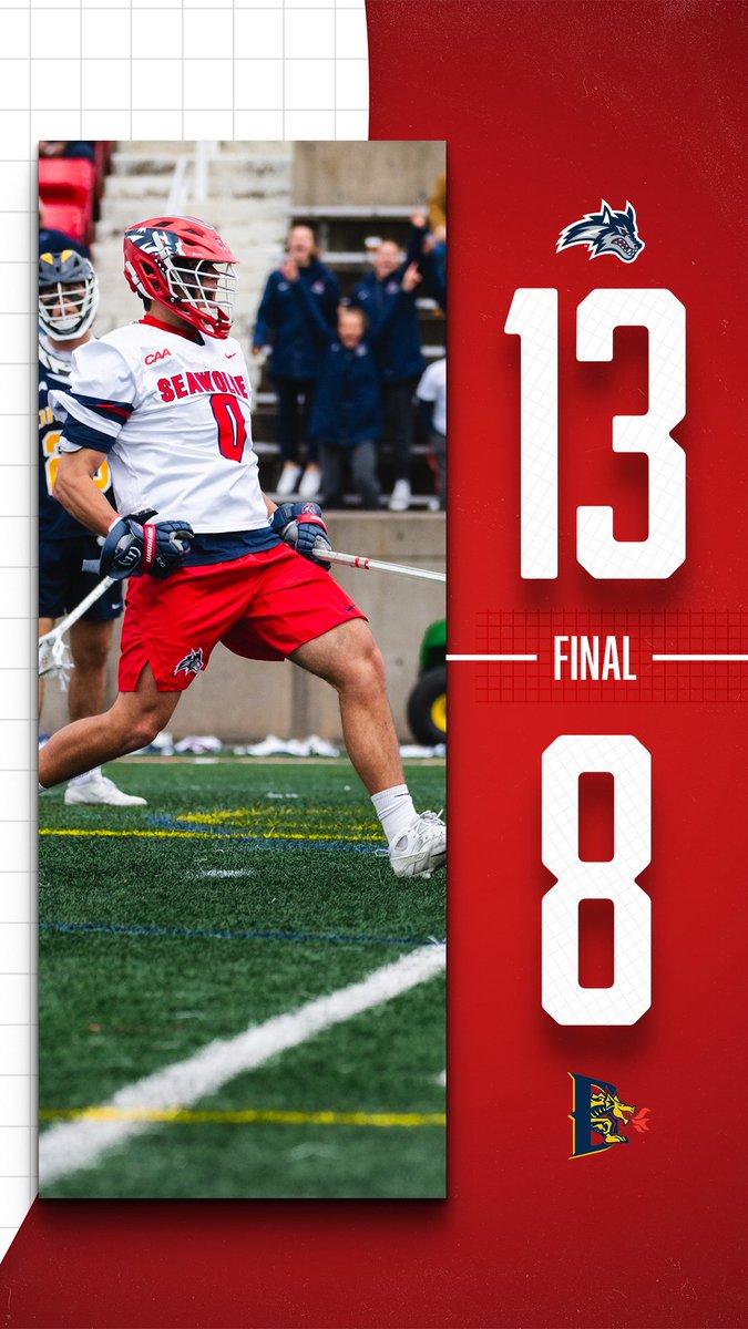 Secured the dub ✅ Seawolves pick up a big CAA victory over Drexel! 🌊🐺 x #NCAALAX