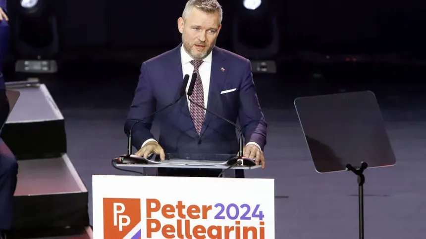 SME reports Peter Pellegrini wins #Slovakia presidential election. #Slovensko #Volby2024