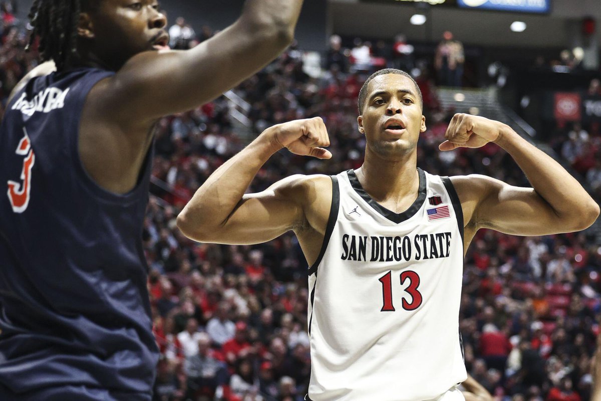 Jaedon LeDee had won the Karl Malone Power Forward of the Year Award. Potentially the greatest individual season ever put forth by a San Diego State Aztec. LEGEND. 🐐