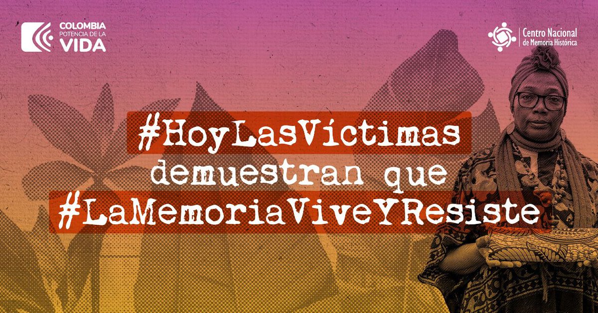 📢Desde el #GobiernoDelCambio invitamos a Colombia a unirse en una sola voz para conmemorar del Día de la Memoria y Solidaridad con las Victimas del Conflicto Armado, que se llevará a cabo el próximo #9DeAbril en el Parque Santander (#Bogotá).