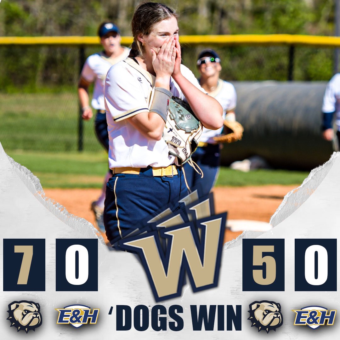 🧹 BULLDOGS SWEEP 🧹 A Sydney Kale PERFECT GAME highlights another DH sweep for #11 @WingateSoftball !! 17 straight dubs; 16-0 at home, 37-6 overall & 15-1 in the SAC! #OneDog
