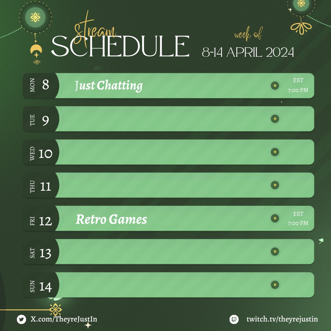 My Streaming Schedule for the week!
#Vtuber #Vtubers #ElfVtuber