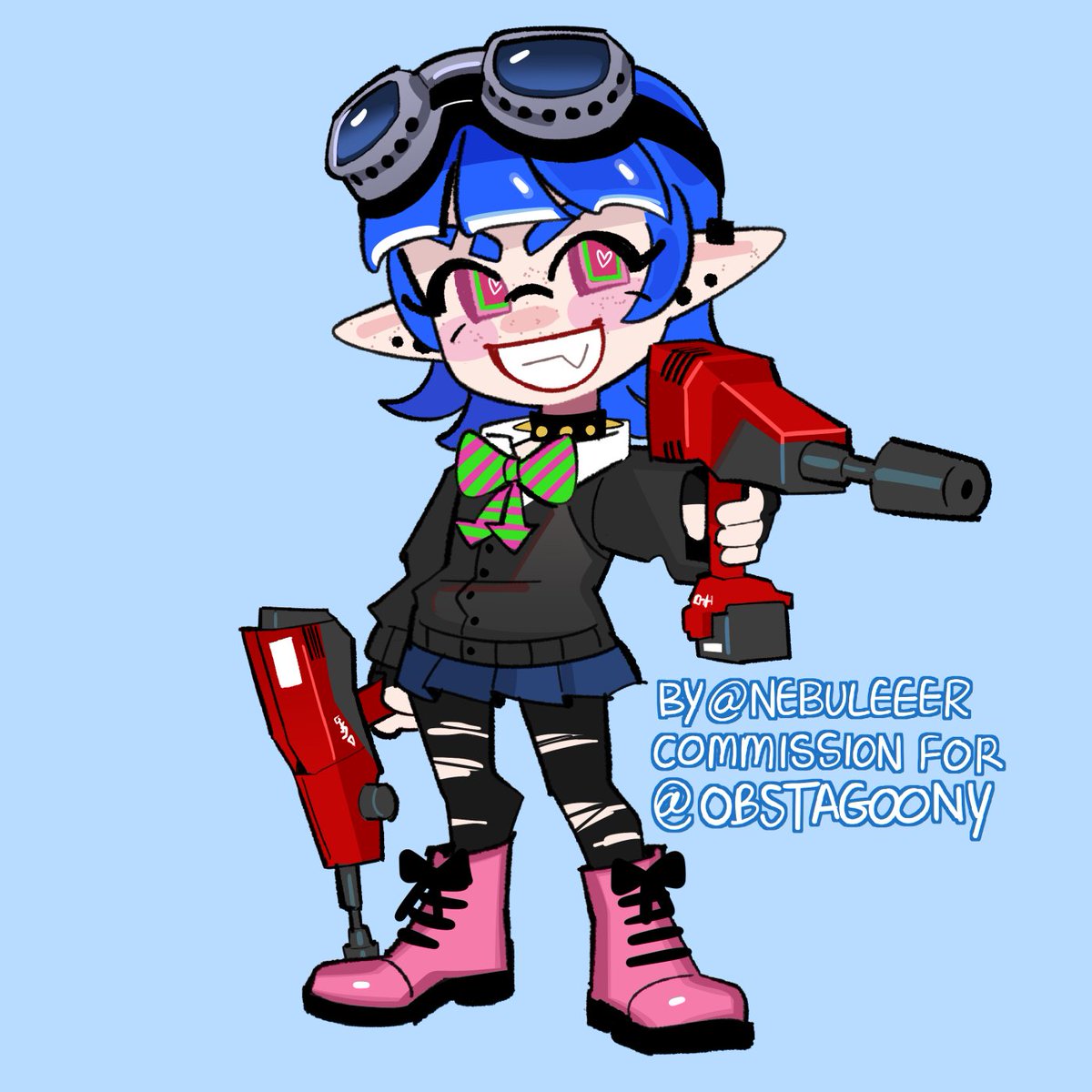 tadaaa some more chibi splatoon comms. i have a waitlist for them in my carrd for anyone interested hehe