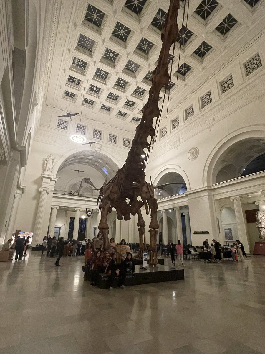 Did a Dozin with the Dinos sleepover yesterday at the Field Museum with my daughter’s Girl Scout troop. What a fun experience, but thrilled to be sleeping in my own bed tonight and not the museum floor. 🦕 🤣