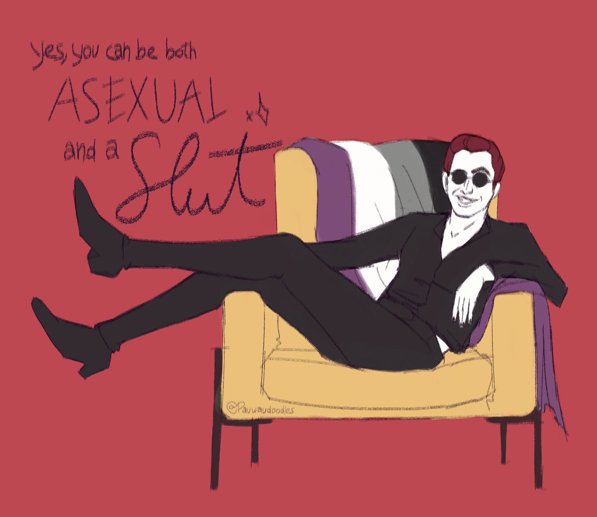 Crowley wishes you a happy #InternationalAsexualityDay ✨

#GoodOmensFanArt