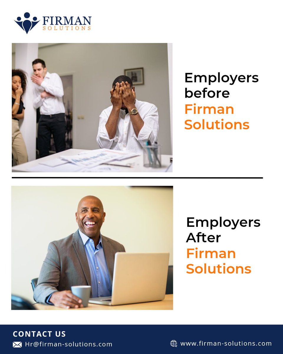 Finding top talent made easy with Firman Solutions!

Say goodbye to the chaos of hiring and hello to streamlined recruitment. Let us help you build your dream team today!

#RecruitmentExcellence #StaffingSolutions #HiringSolutions #DreamTeam #TopTalent #RecruitmentAgency #USAjobs