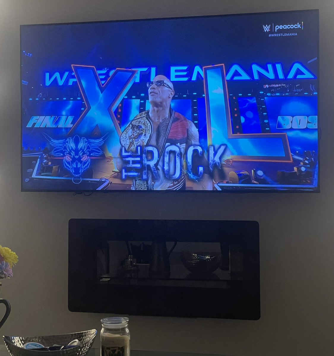 The STUD @TheRock is back… #WrestleManiaXL @WWE @WWERomanReigns